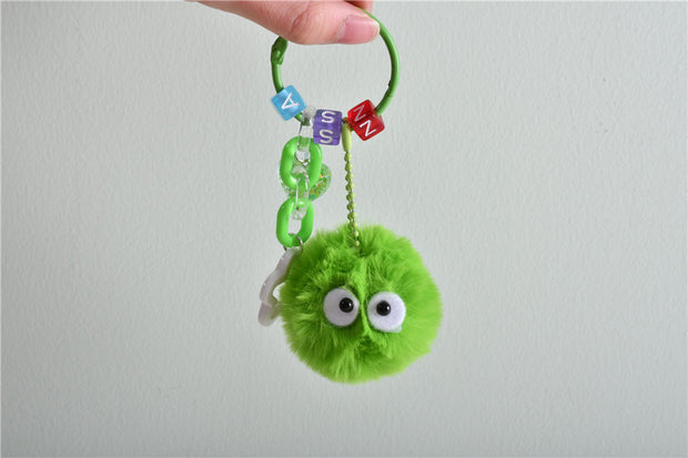 Coal Pellet Keychain green